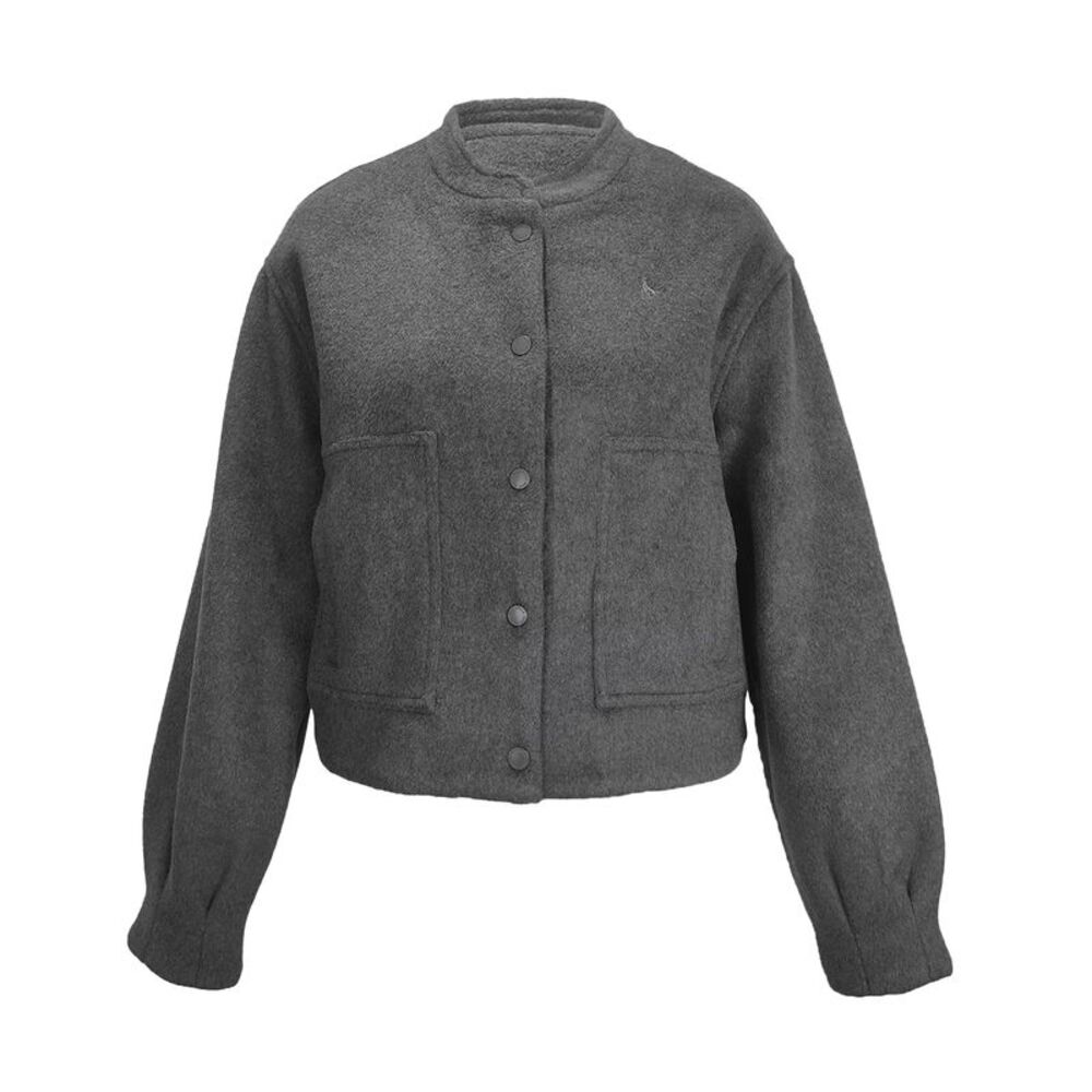 Jack Wills Womens/Ladies Plain Bomber Jacket / Gray